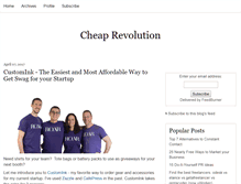 Tablet Screenshot of cheaprevolution.com